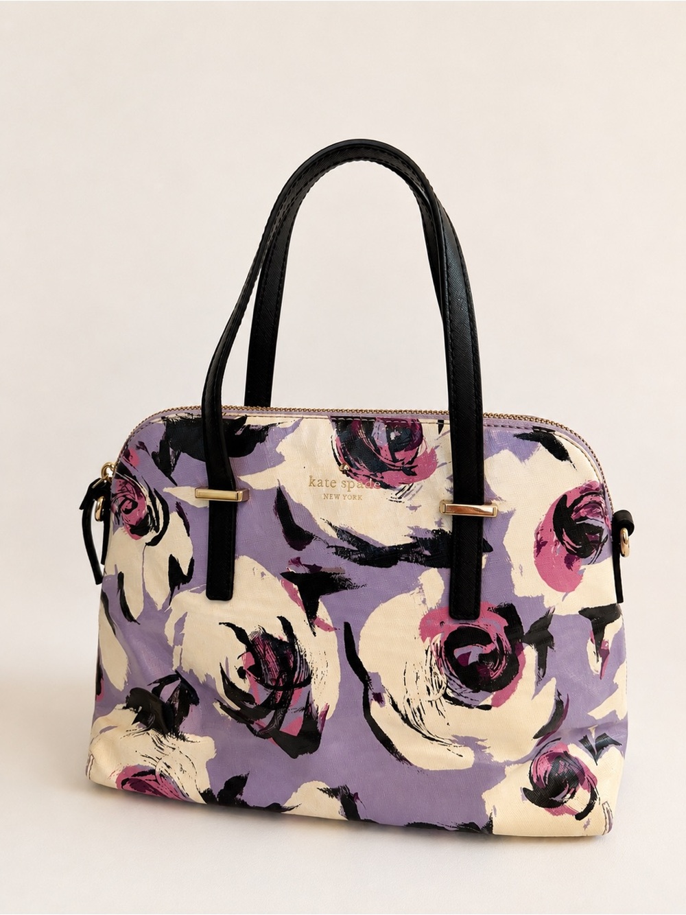 Kate Spade New York Floral Nylon Satchel Crossbody Bag